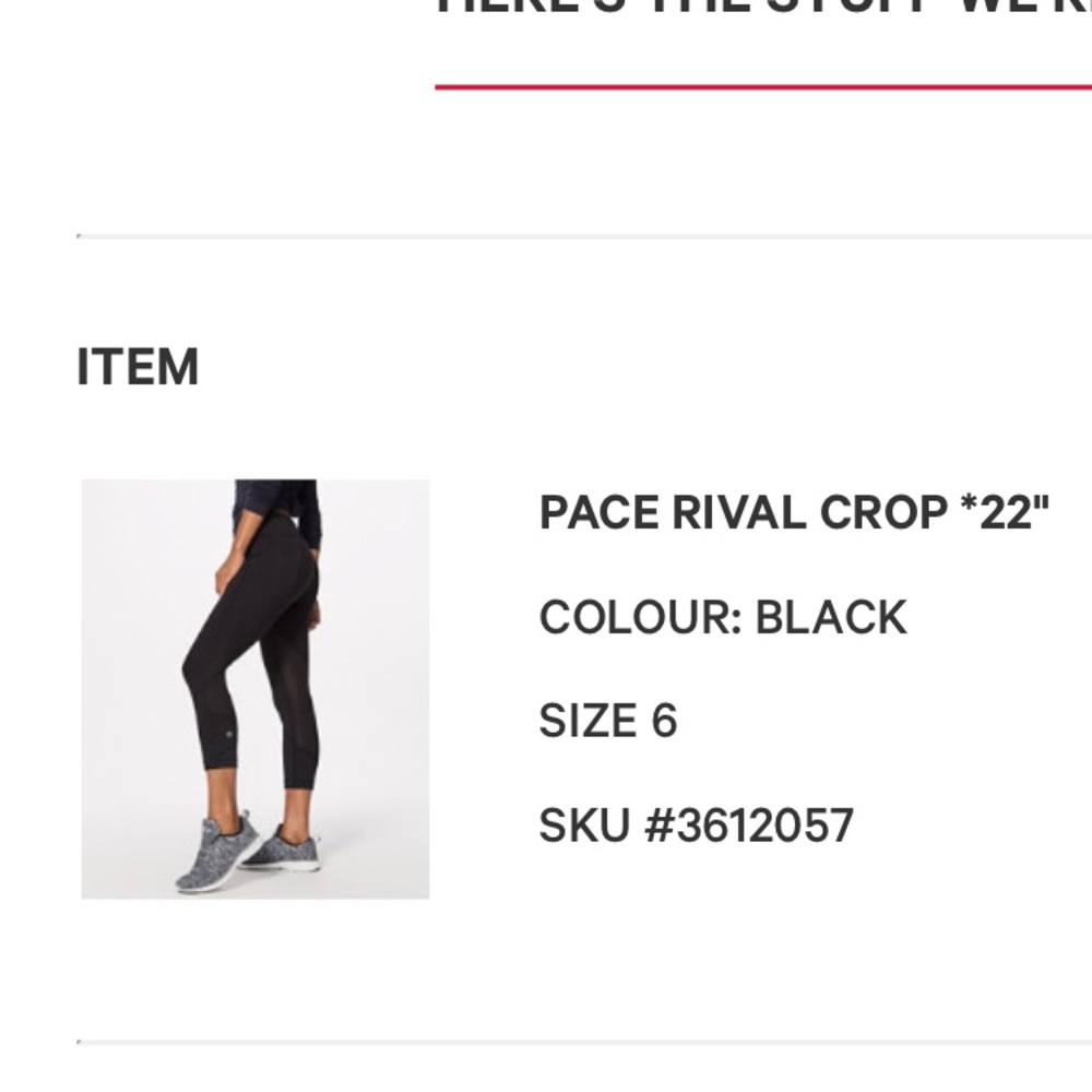 Pace rival crop 22”